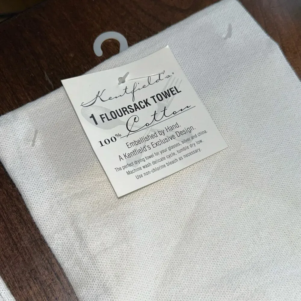 New Kraftefield Kitchen Floursack hand Towels featuring hand-crocheted cows